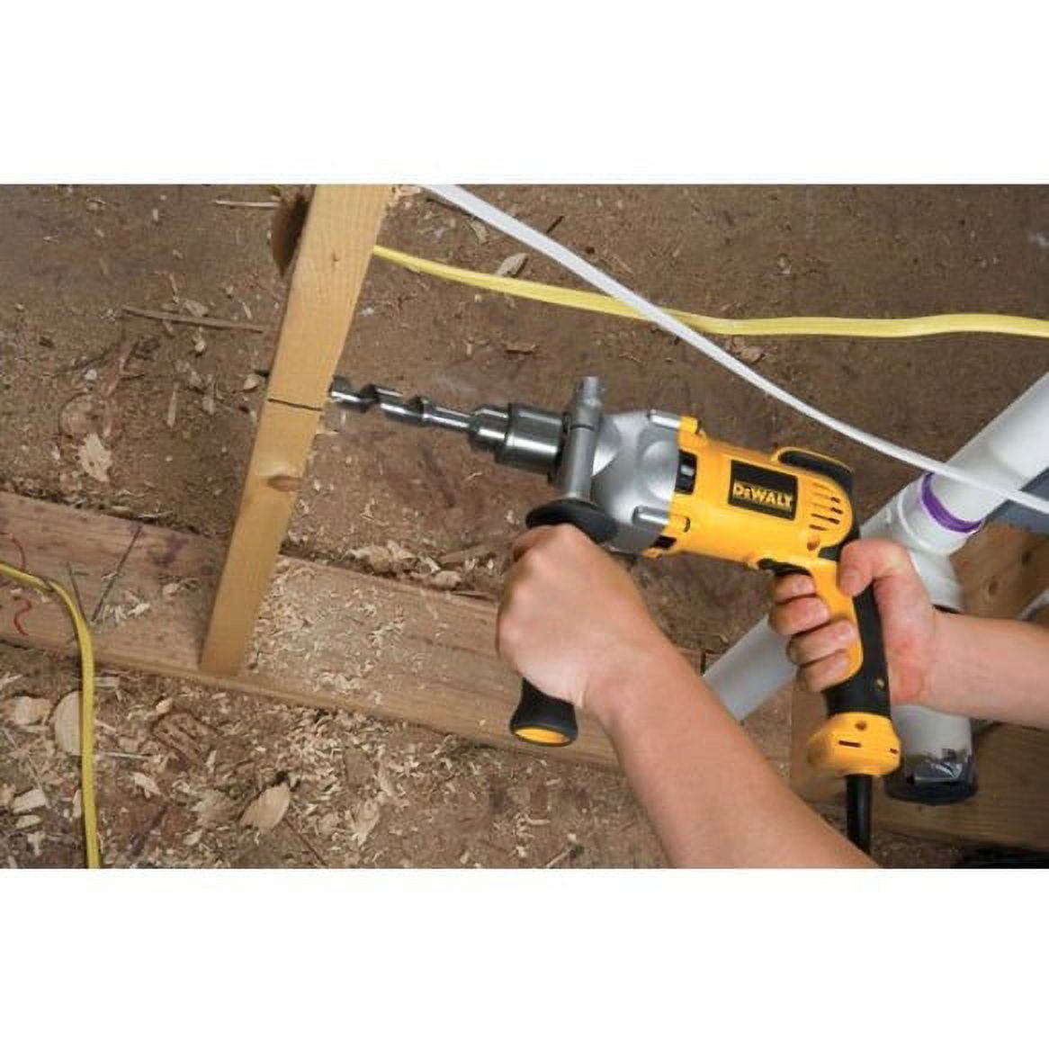 DeWalt DWD210G 1/2 in Heavy-Duty Drills, Metal, Single Sleeve Ratcheting Chuck, 1200rpm