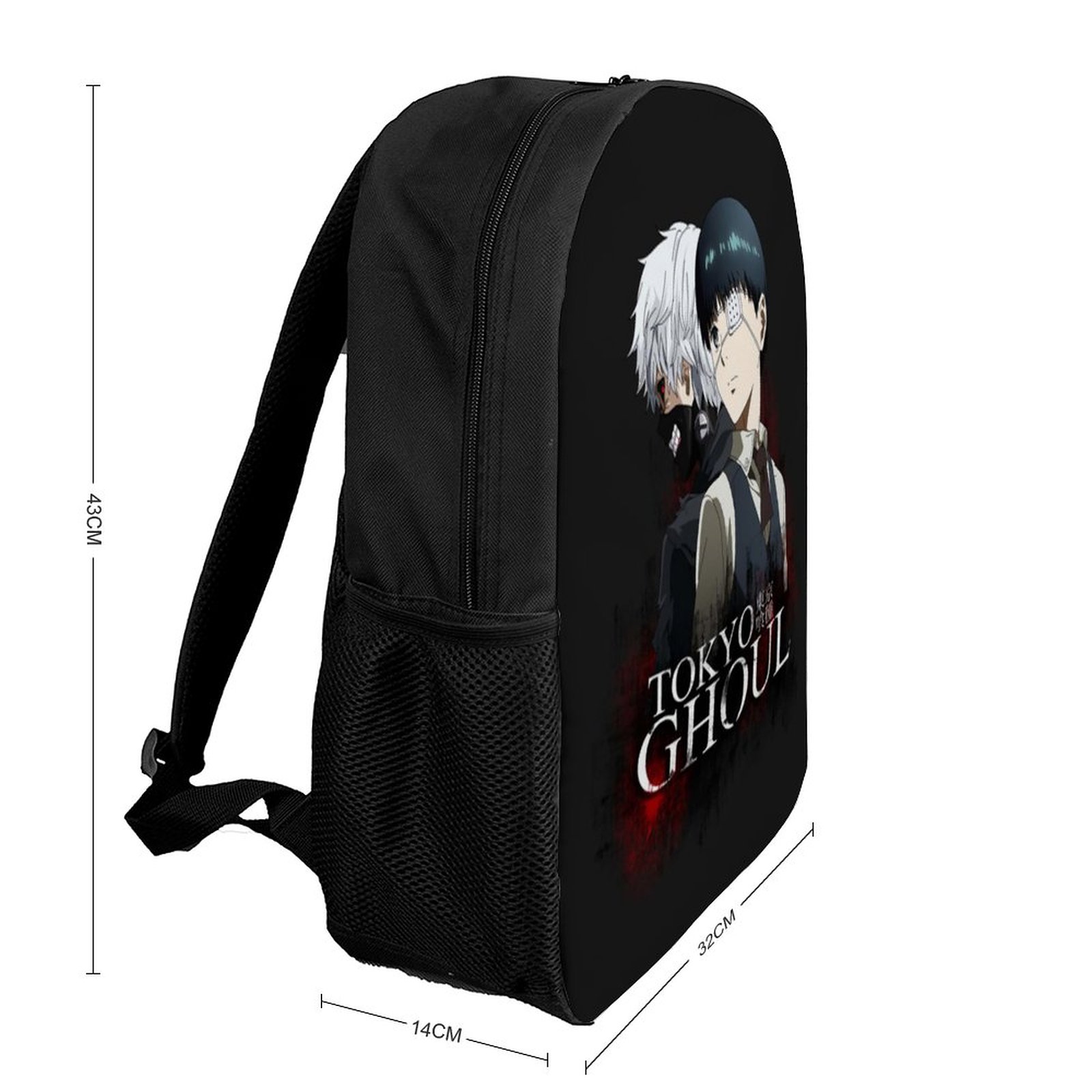 Tokyo Ghoul Character Backpacks Basic Shoulder Daypack Bookbag Satchel Knapsack Rucksack For School Office Travel