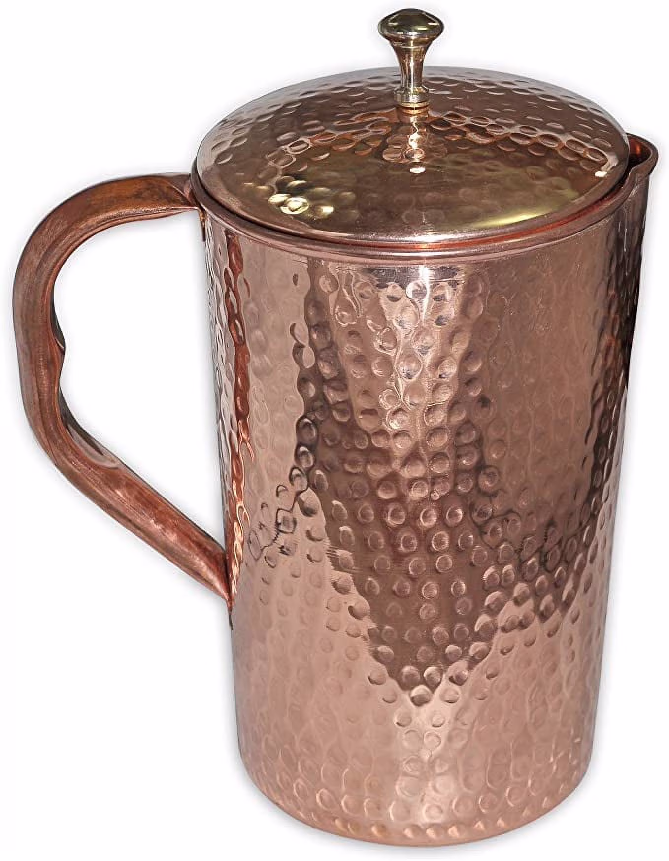 RoyaltyRoute Pure Copper Utensils for Ayurveda Healing Drinkware Water Jug Pitcher