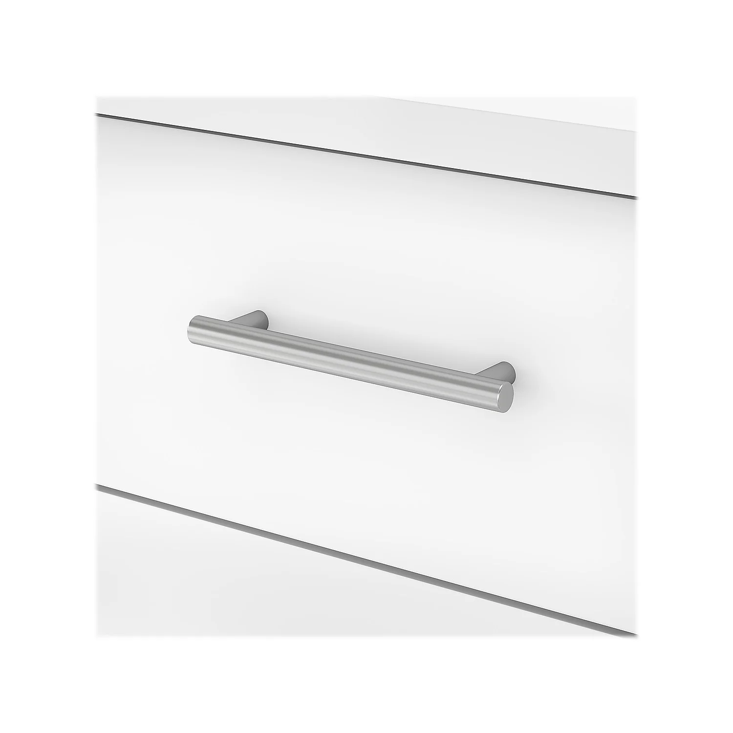 Somerset 72W Sit to Stand L Shaped Desk in White - Engineered Wood