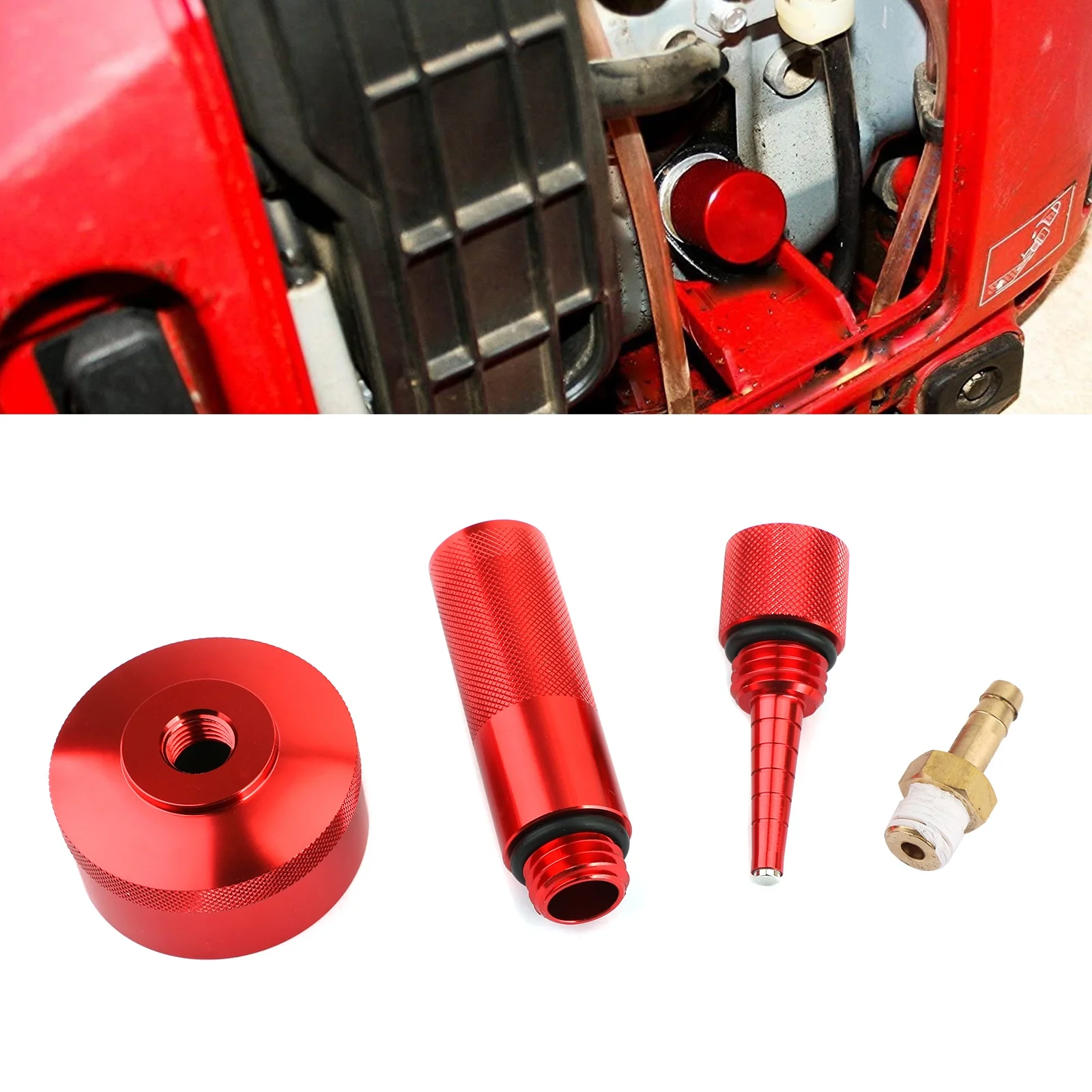 Motor Genic Extended Run Gas Cap Mess Free Oil Change Funnel For Honda Generator EU2000I