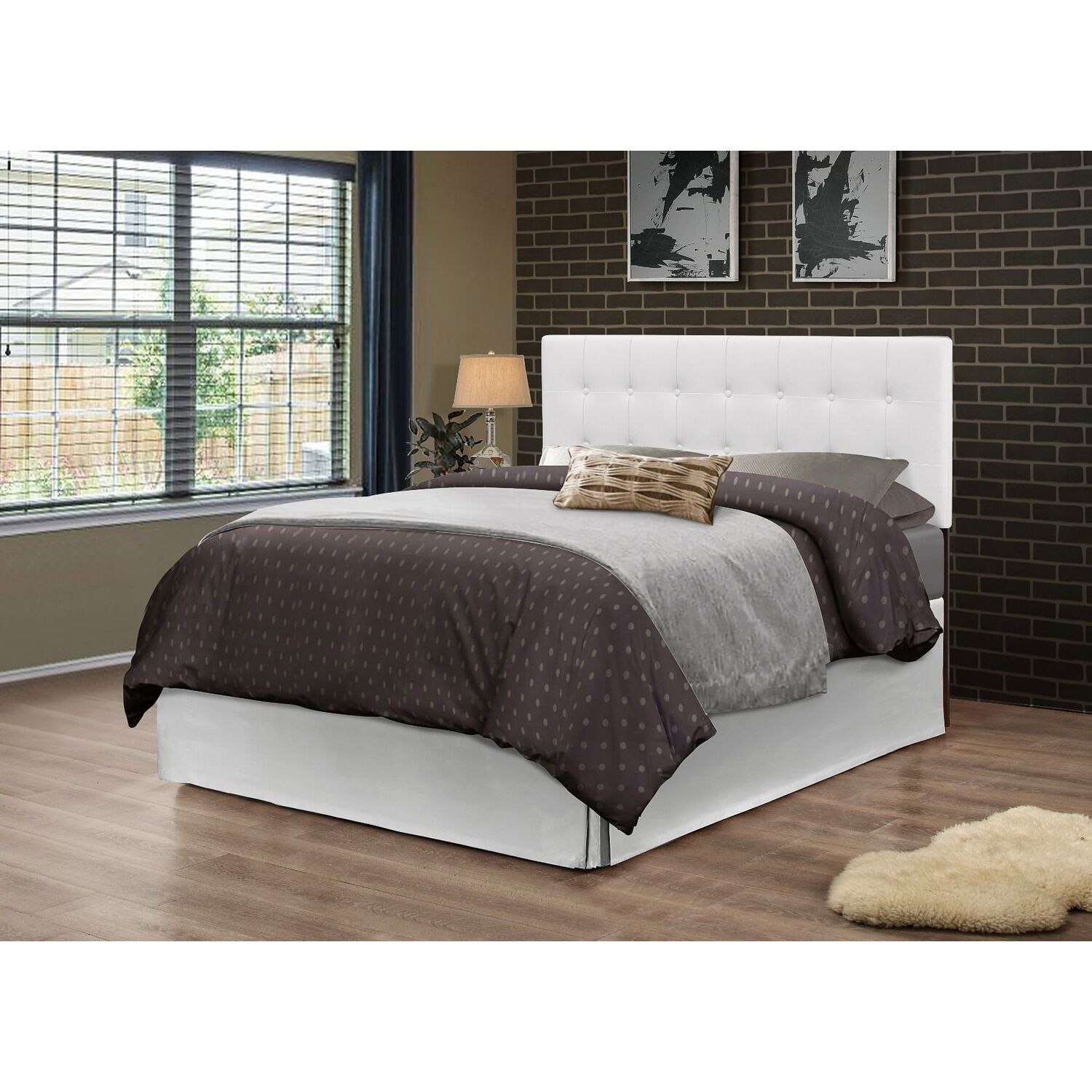 HomeStock Super Seaside Style King Headboard , White