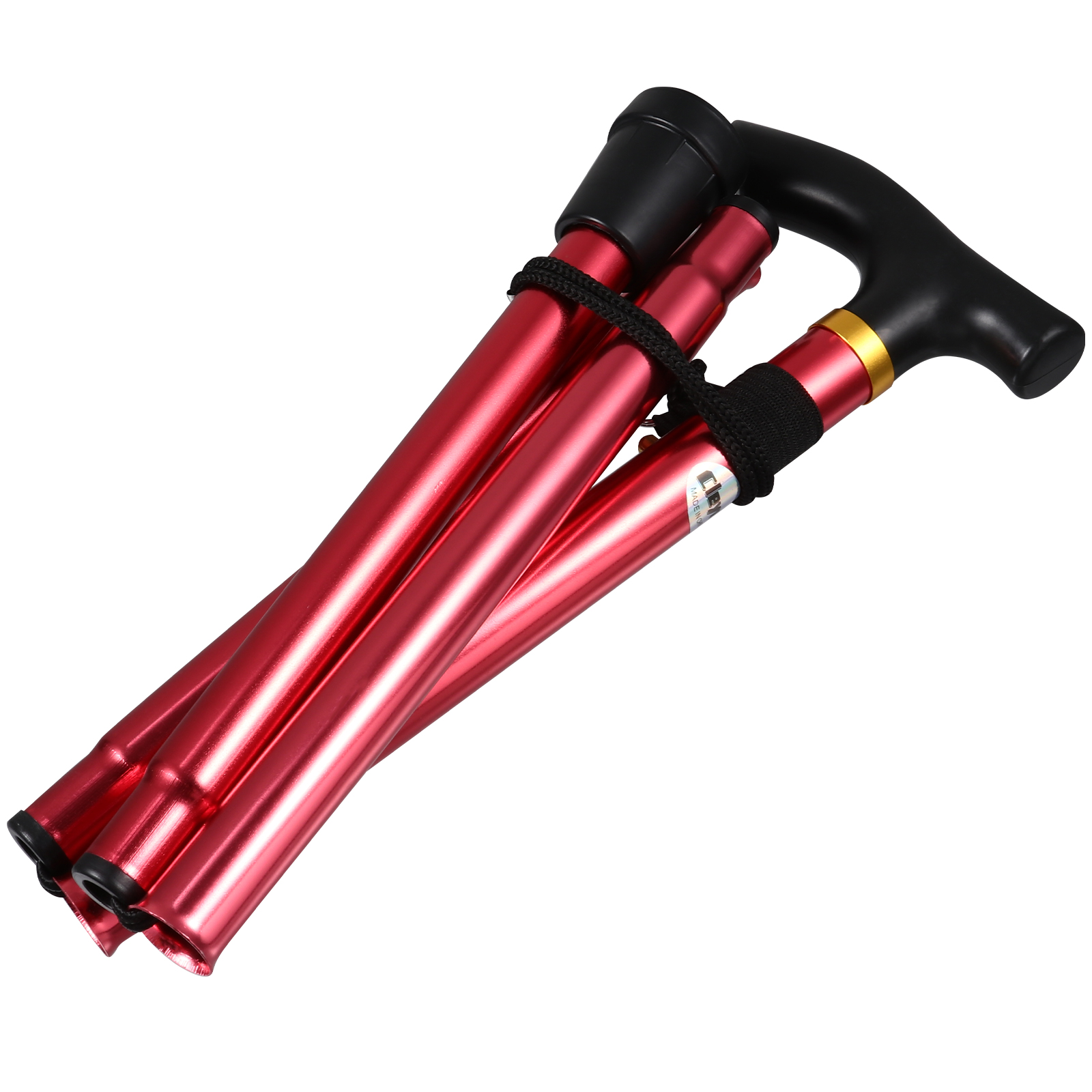 Aluminium Alloy Trekking Pole Foldable Hiking Pole Anti-skid Alpenstock