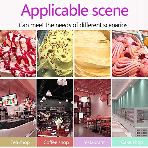 Kolice Commercial ETL Gelato Hard Ice Cream Machine,Italian Water Ice Machine,12 -15 gal / Hour,Cylinder:17L