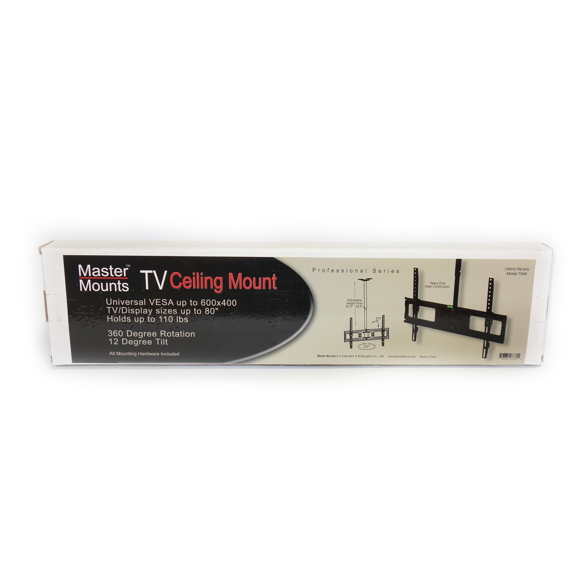 Master Mounts by McNaughton 7546-97735 Heavy Duty Ceiling TV Mount
