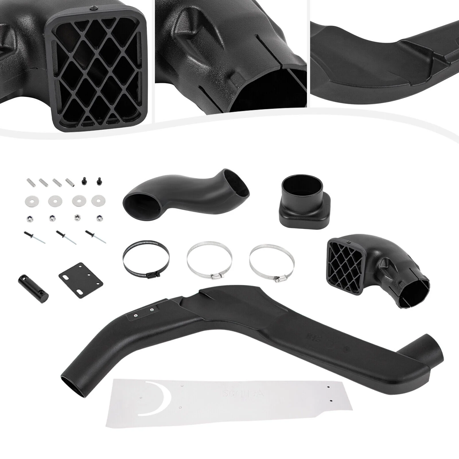 Right Air Intake Snorkel Kit Cold-Air for 2008-2009 Isuzu Hummer H3 H3T I5 3.7L Petrol Intake System