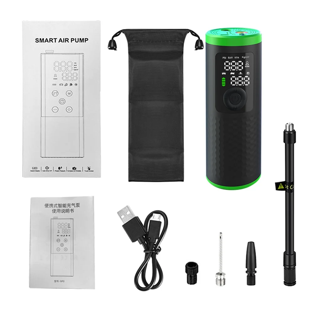 Apexeon Car Air Pump 150PSI Rechargeable Electric Tire Inflator - Portable and Reliable