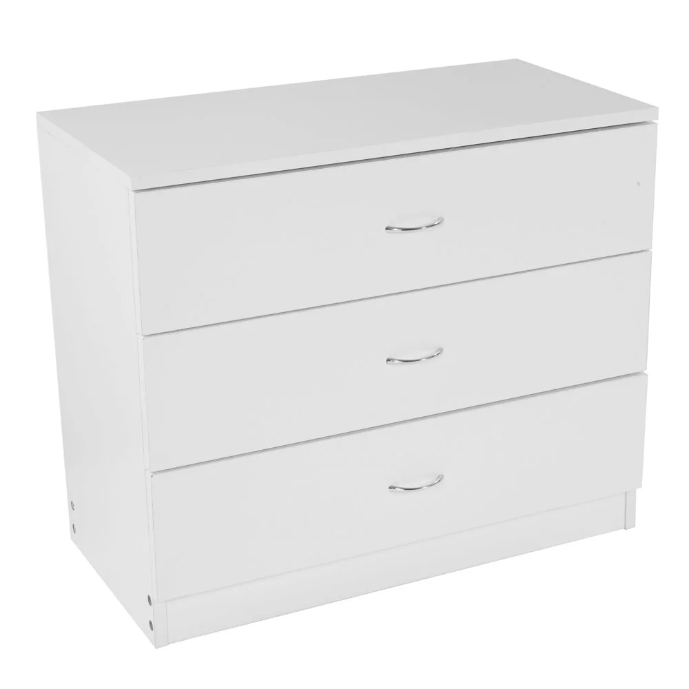 BMTBUY Modern Simple 3-Drawer Dresser White