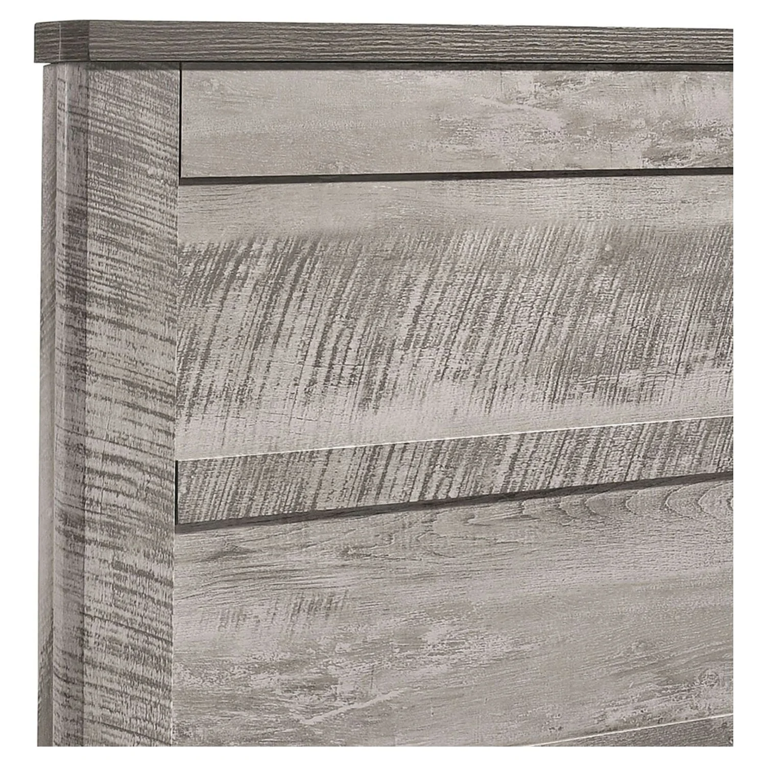 Picket House Furnishings Adam Twin Panel 5PC Bedroom Set in Gray