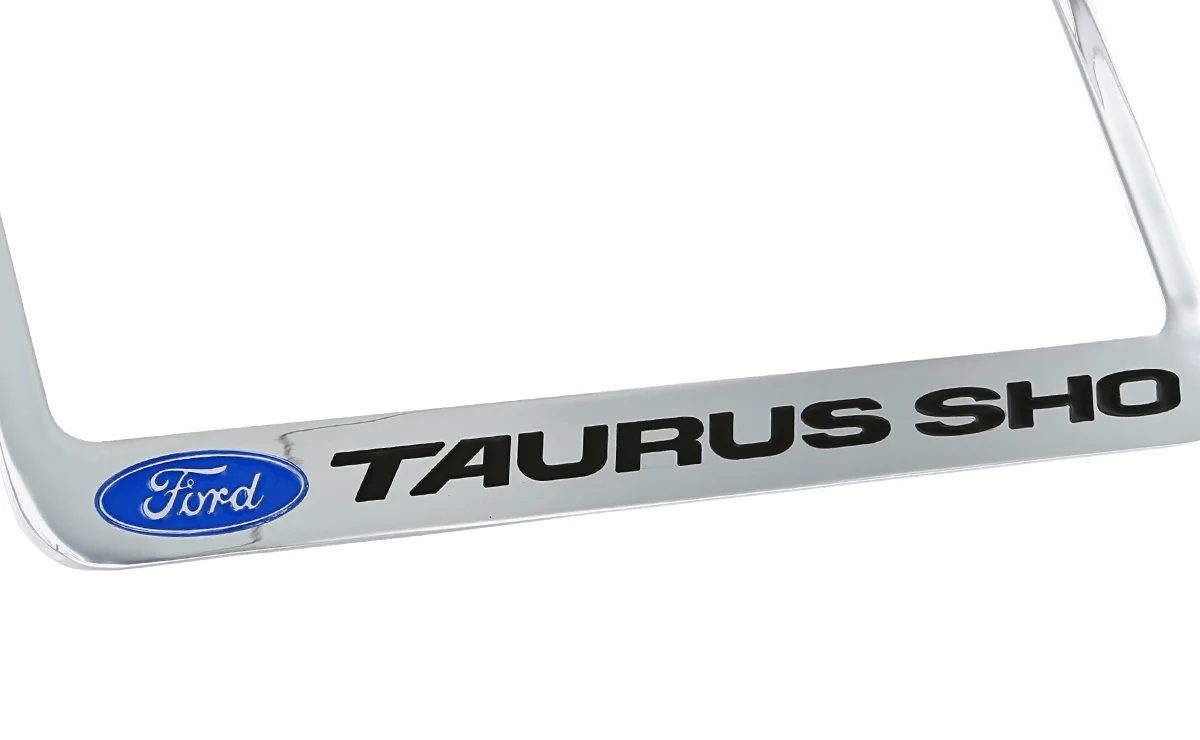 Ford Taurus SHO Chrome Plated Metal License Plate Frame Holder
