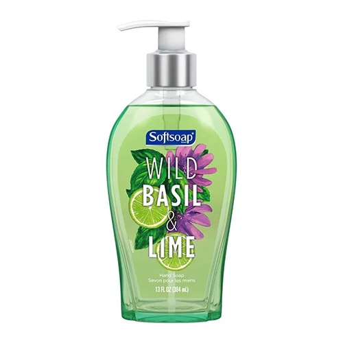 Softsoap Liquid Hand Soap Pump, Wild Basil and Lime, 13 Oz , 6 Pack