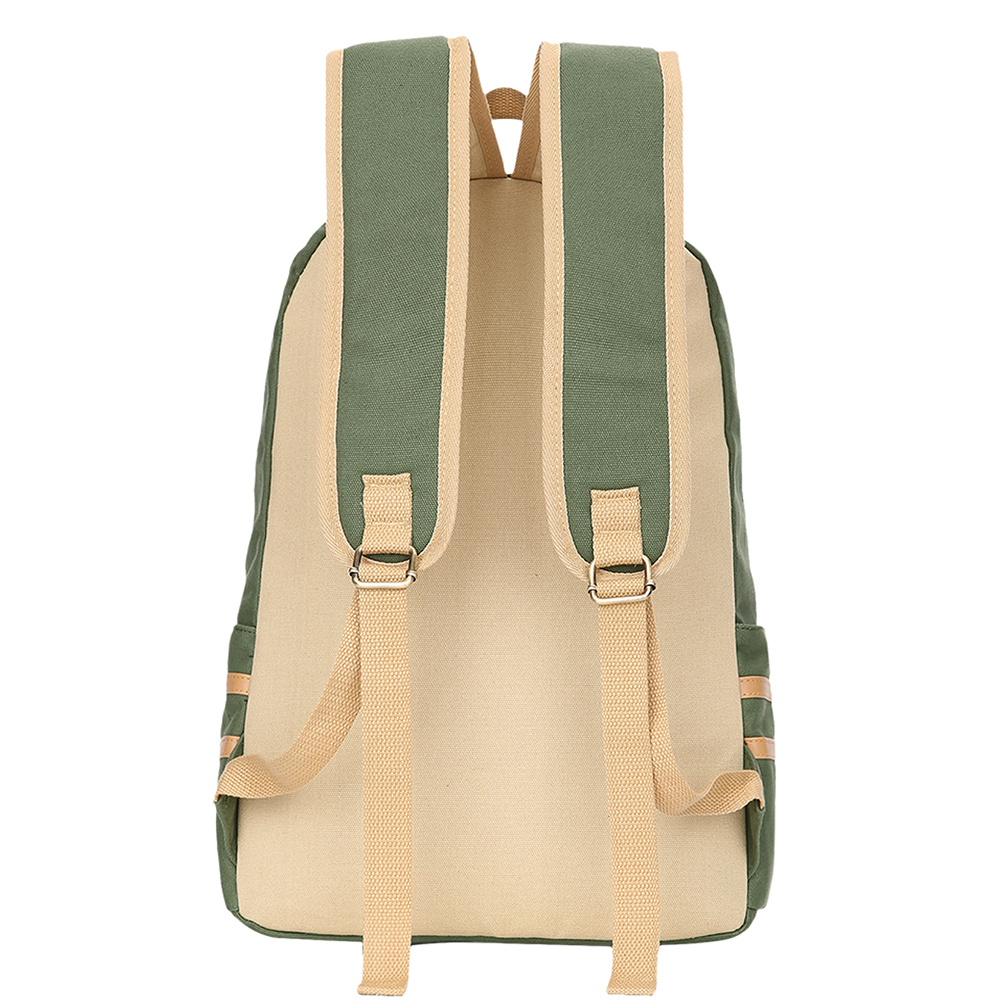 Casual Backpack Student Lightweight Canvas Laptop Bag Shoulder Bag School bag Travel Knapsack Bag with Free pen bag
