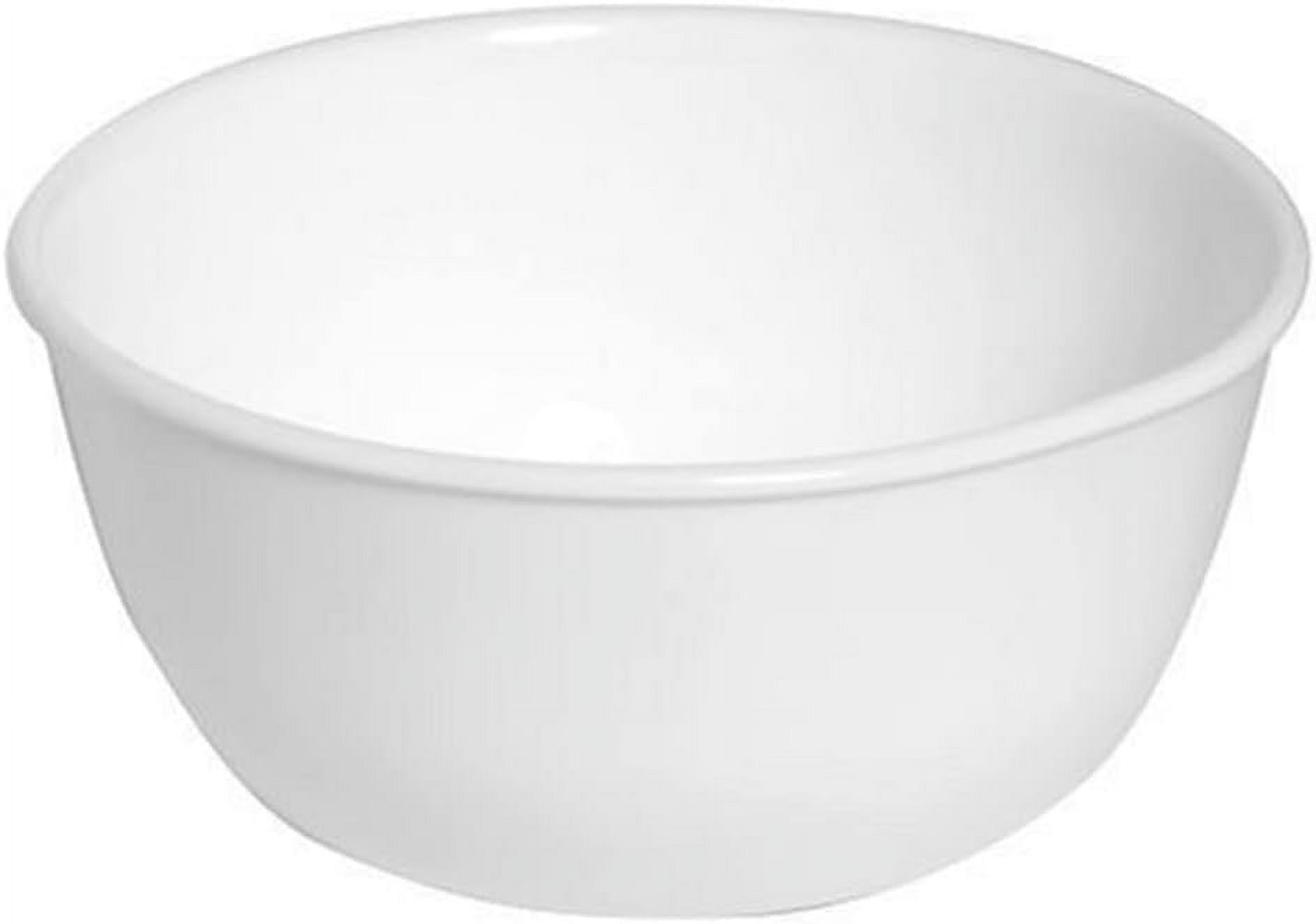 White Livingware 28-Ounce Super Soup/Cereal, Winter Frost, 1 Bowl