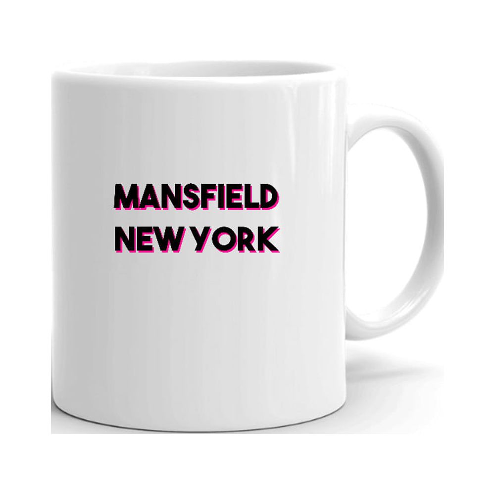 Two Tone Mansfield New York Ceramic Dishwasher And Microwave Safe Mug By Undefined Gifts