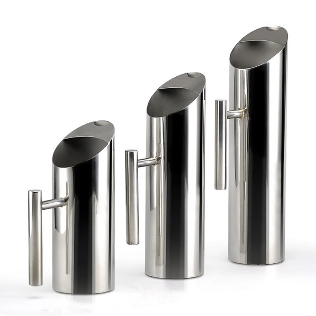 Home Cafe Restaurant Use Easy Clean Water Stainless Steel Jar Container Drink Pot 2L