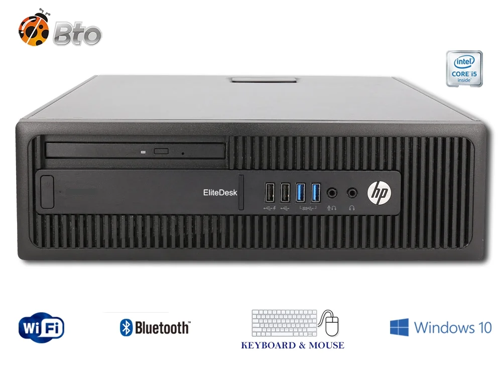 HP EliteDesk 800 G1 SFF Desktop Computer Core i5-4th, 8GB Ram, 500GB HDD, New 22