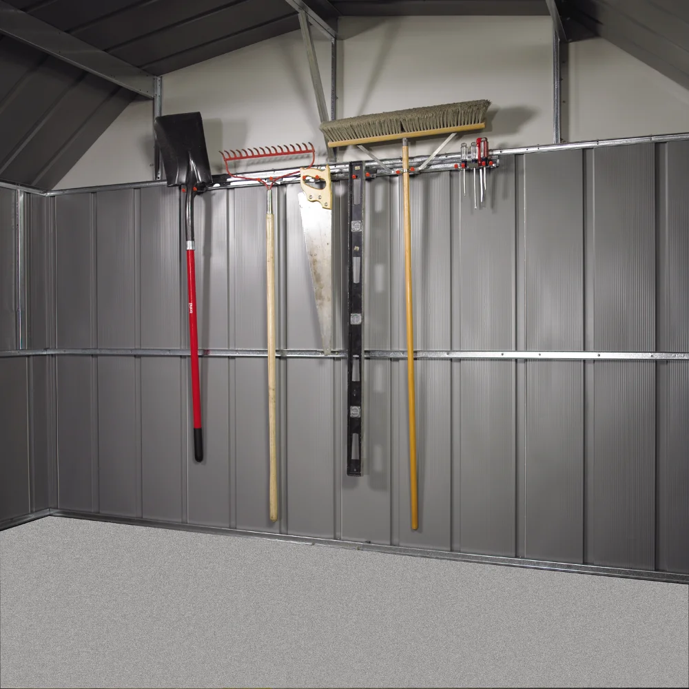 ARROW SHEDS TH100 Tool Hanging Kit, Steel, Gray, Unassembled