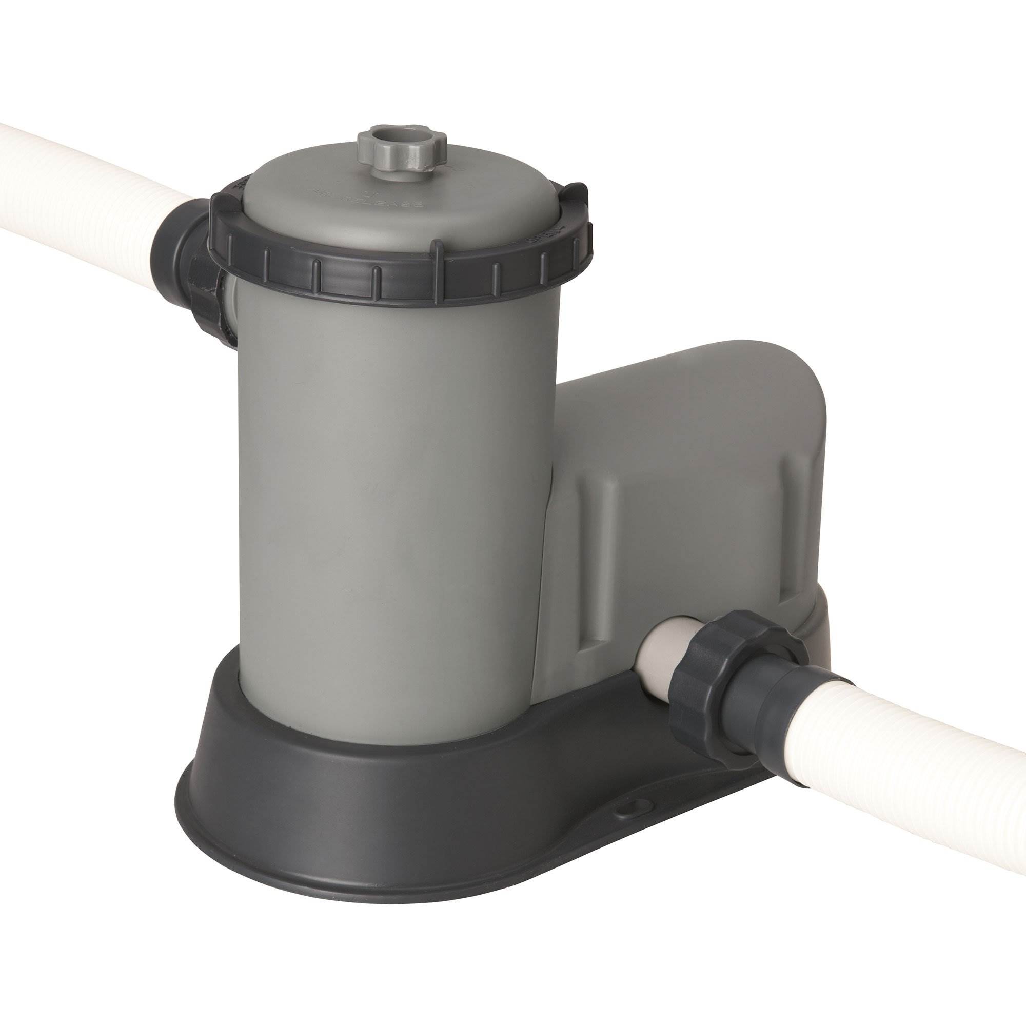 Bestway 18 x 9 x 4 Foot Power Steel Swim Vista Pool Set and Pool Surface Skimmer