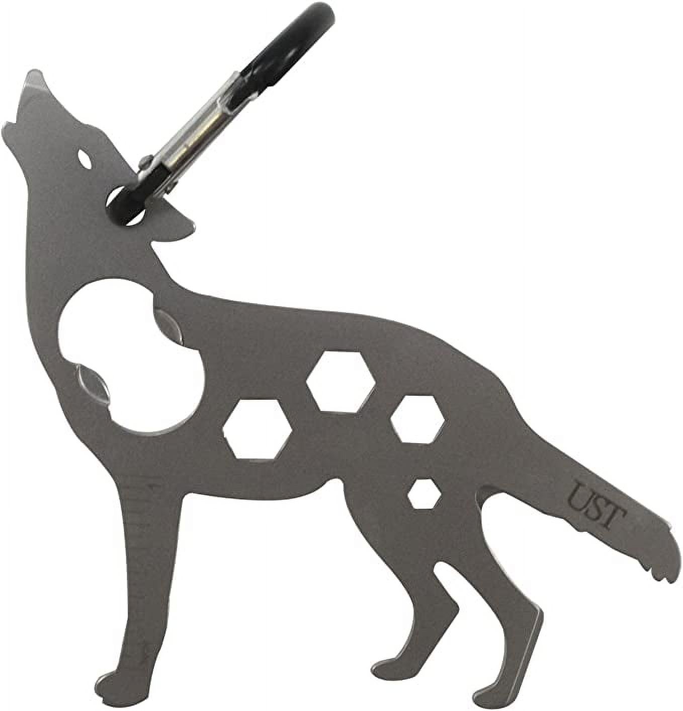 UST Tool-a-Long Multi-Tool Carabiners with Durable, Compact Stainless Steel Construction for Hiking, Kayaking, Camping, Travel and Outdoor Survival