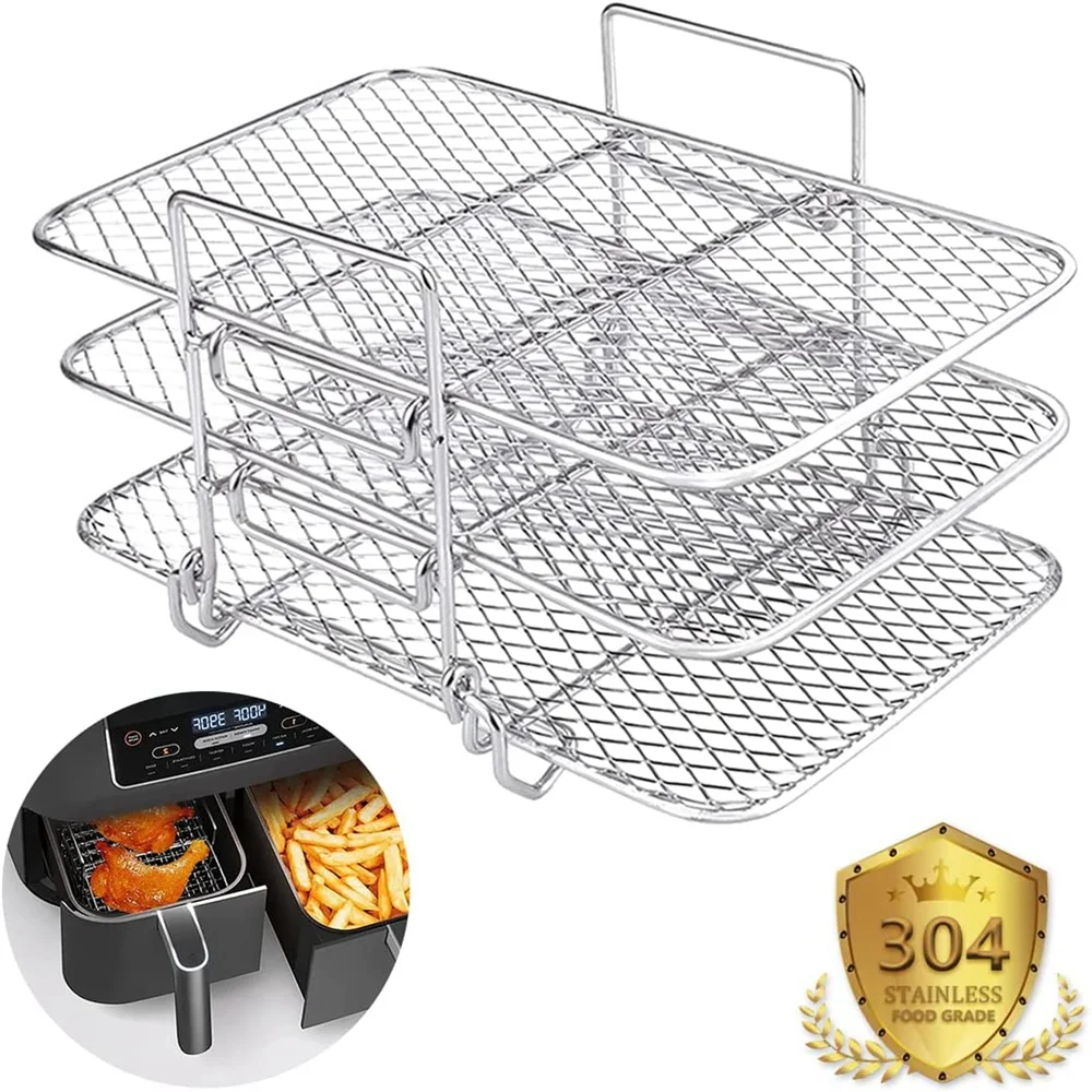 Air Fryer Rack for Ninja Multi-Layer Double Basket Air Fryer Accessories