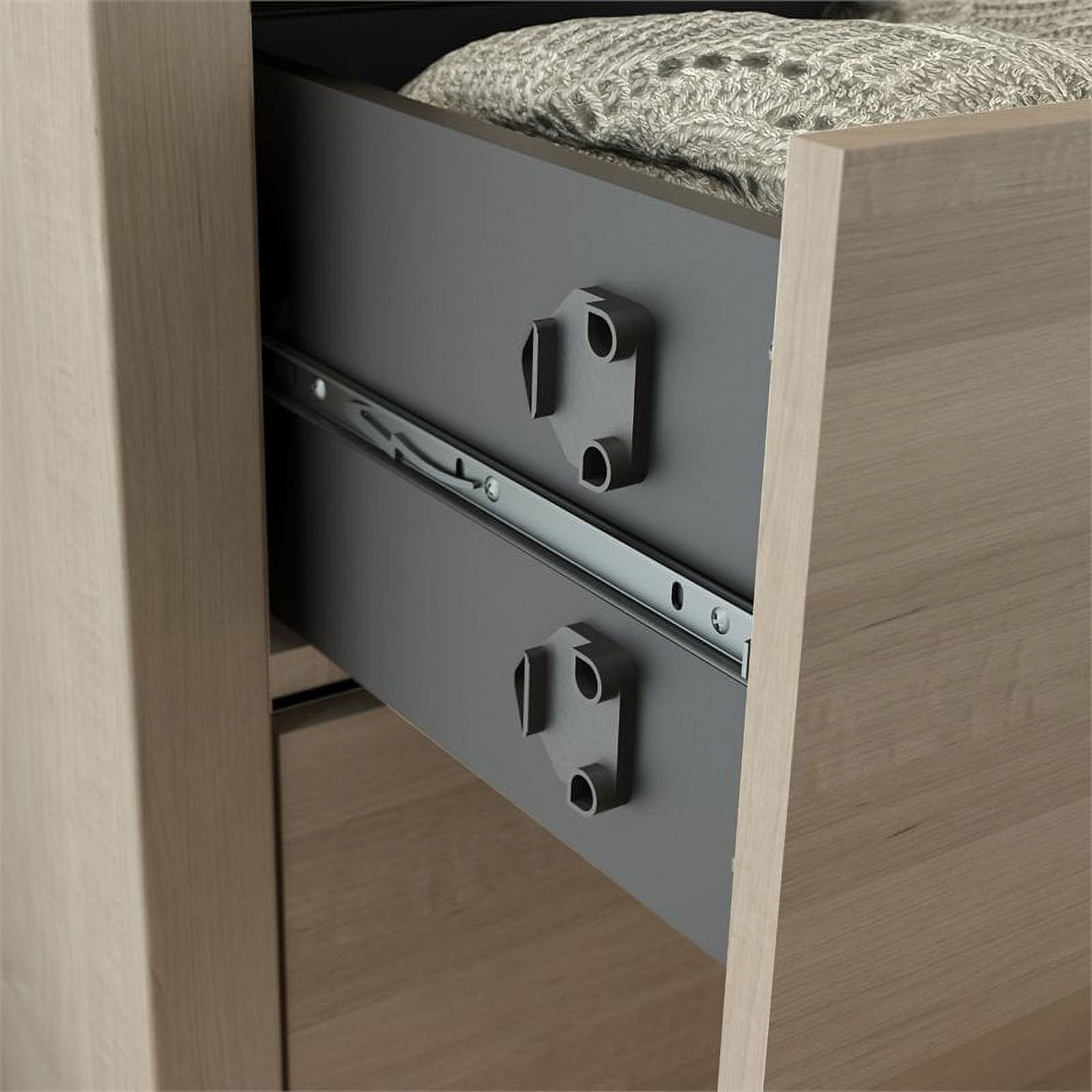 Pemberly Row 6 Drawer Double Dresser in Ash Gray