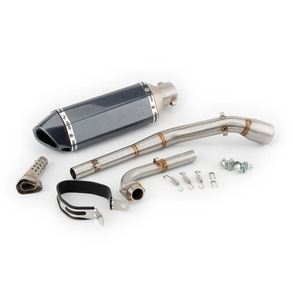GFYSHIP For Honda MSX 125 Grom 2013 2014 2015 2016 2017 2018 2019 2020 2021 2022 MSX125 Motorcycle Exhaust Pipe Muffler with Link Pipe Full System