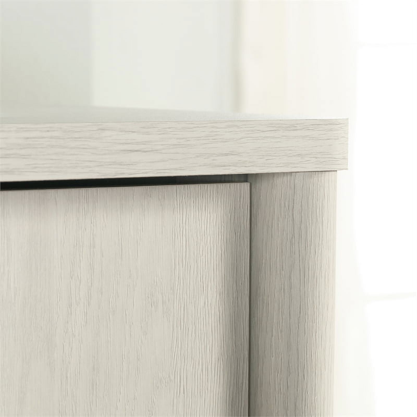 Sauder Dover Edge Bedroom Armoire with Drawer, Glacier Oak Finish