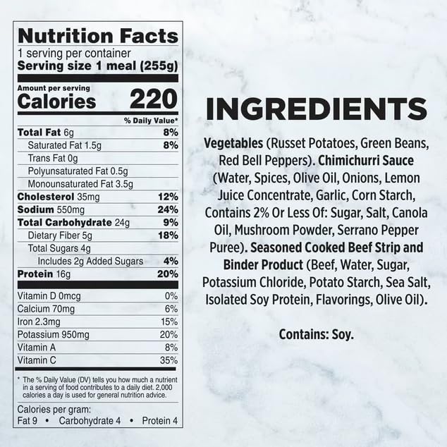 Healthy Choice Simply Steamers Beef Chimichurri Frozen Meal, 9 oz - Pack of 6