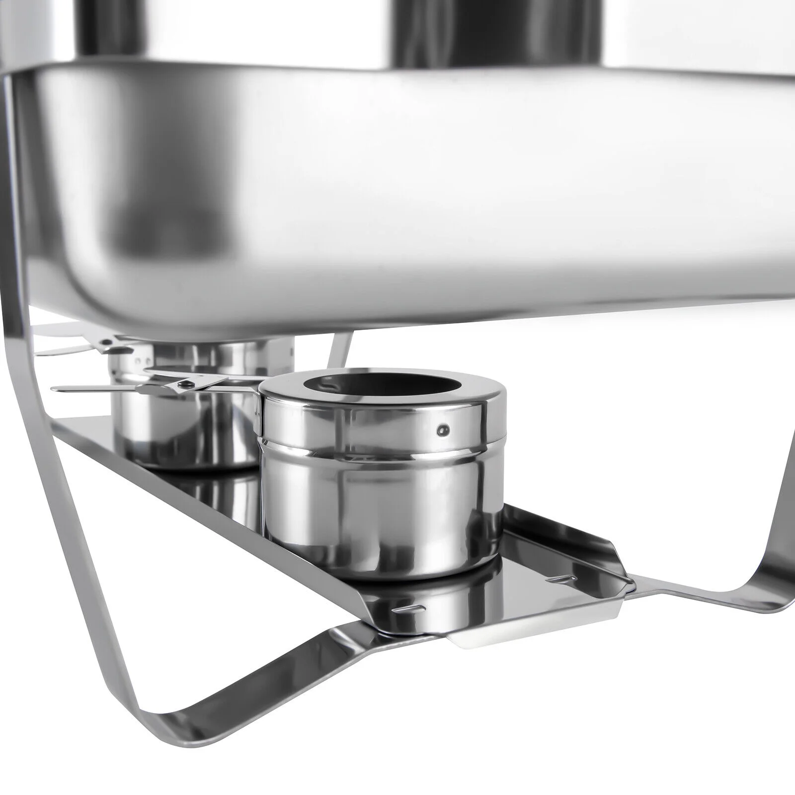 Miumaeov 9.5QT Stainless Steel Catering Chafer Chafing Dish Sets Rectangular Buffet Warmer with Fuel Holder and Lid