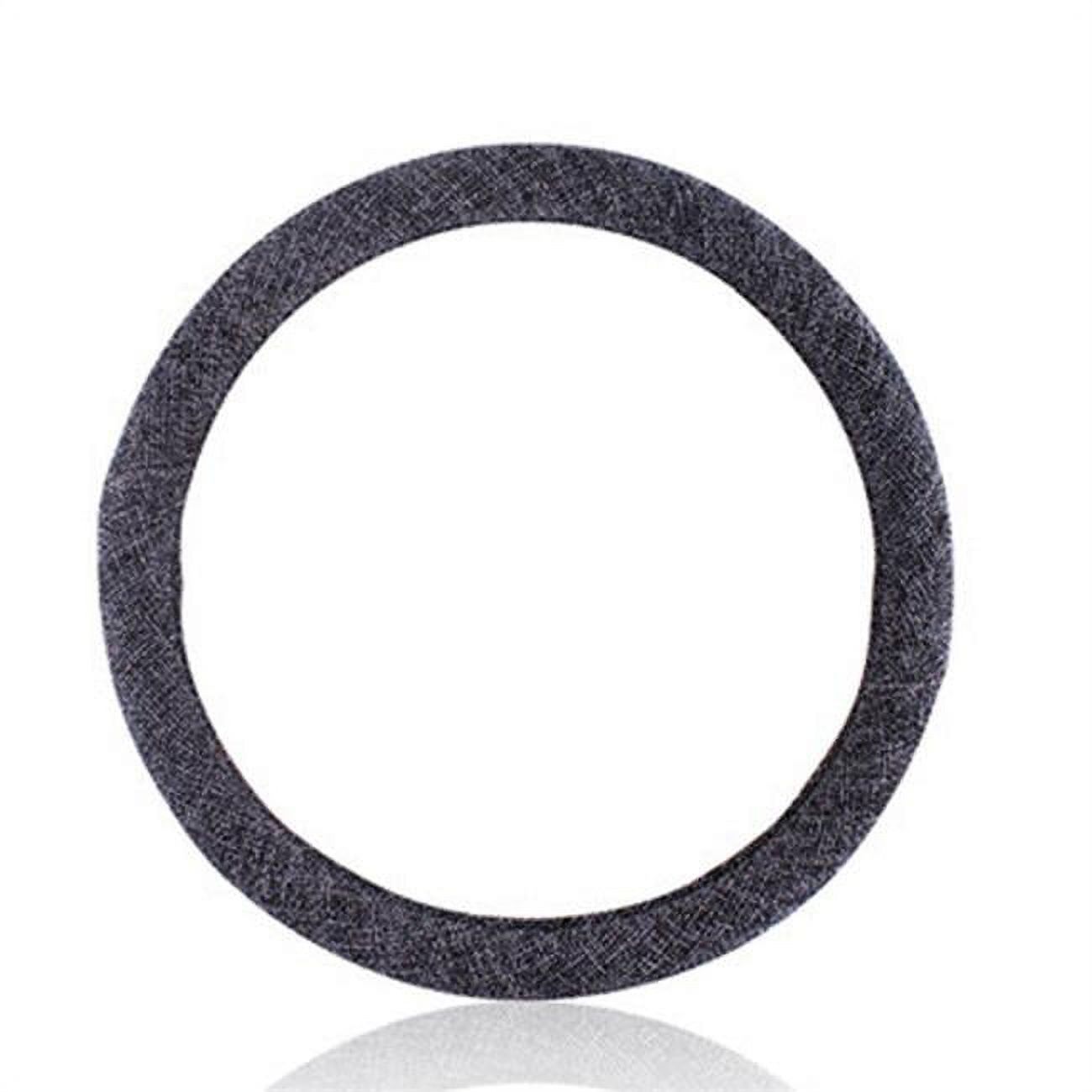 Simple Design High-quality Sweat Absorption Steering Wheel Cover, Navy Blue