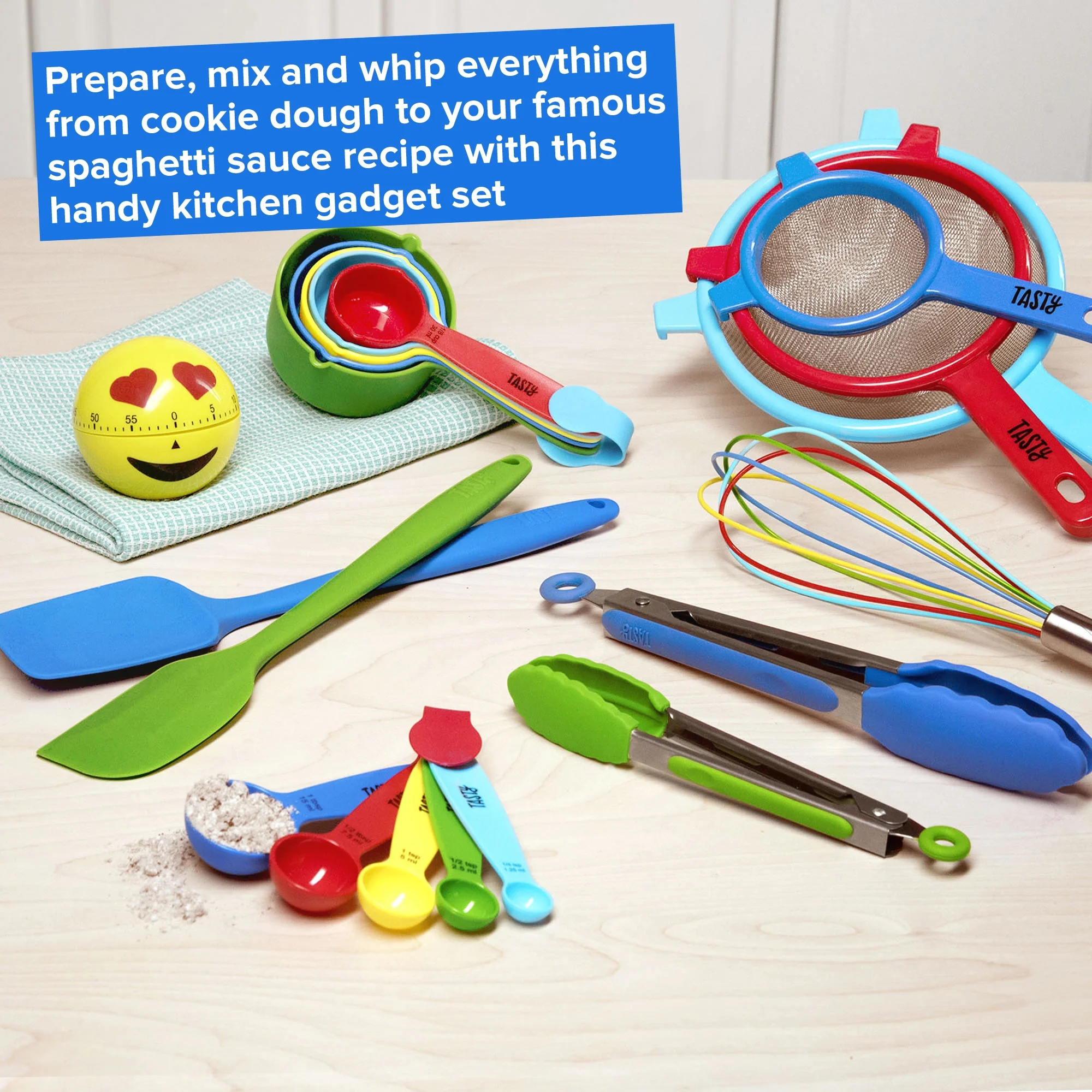 Tasty 19-Piece Kitchen Utensil and Gadget Set
