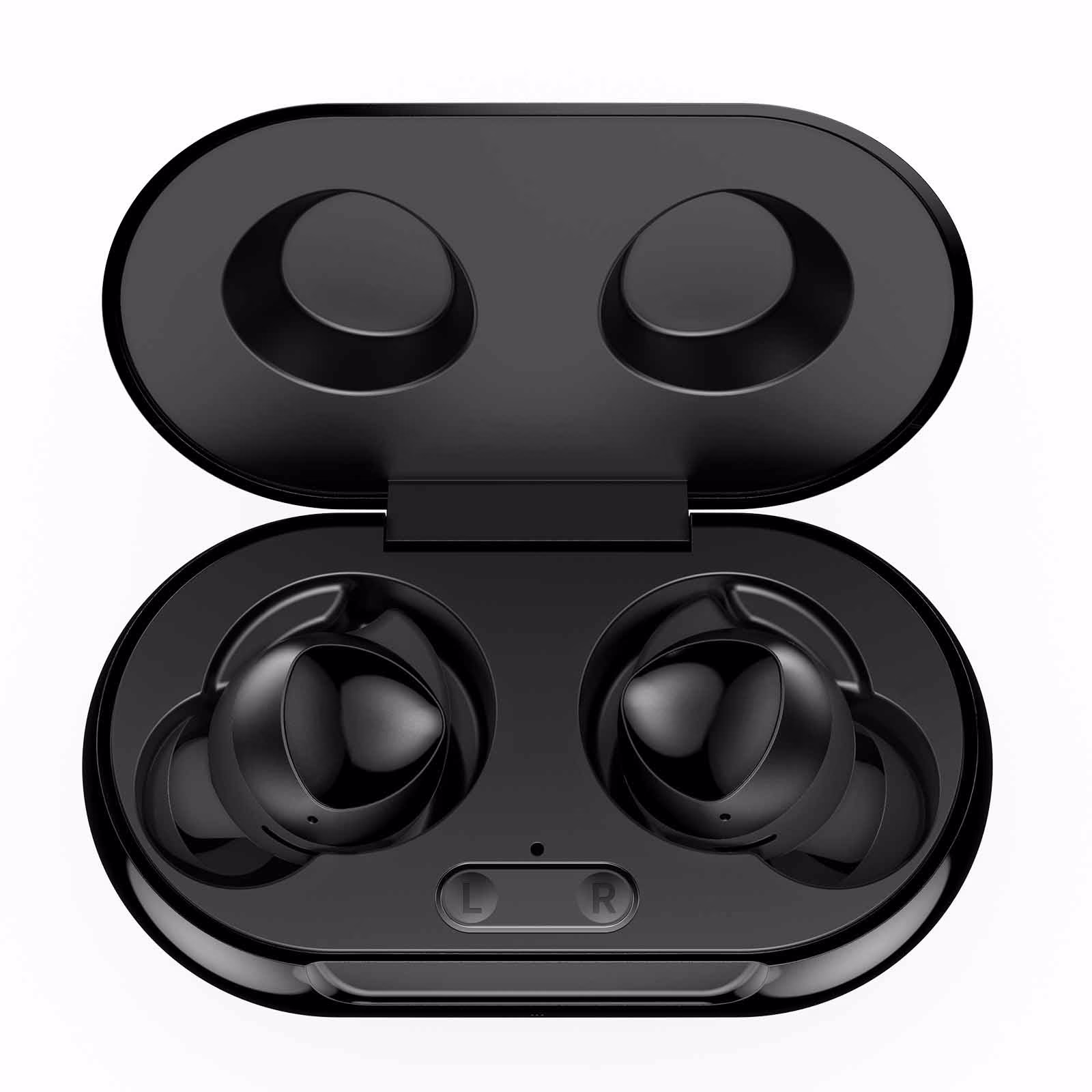 UrbanX Street Buds Plus True Bluetooth Wireless Earbuds For Yezz Art 1 Pro With Active Noise Cancelling (Charging Case Included) Black