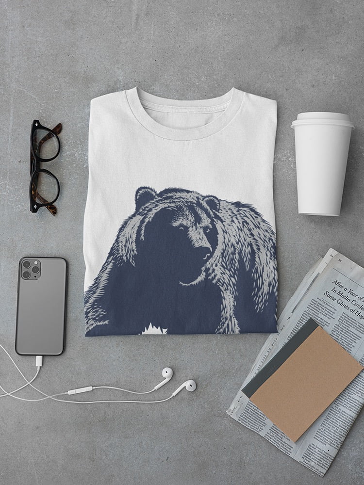 Grizzly Bear Walking On Grass T-Shirt Men -Image by Shutterstock, Male Medium