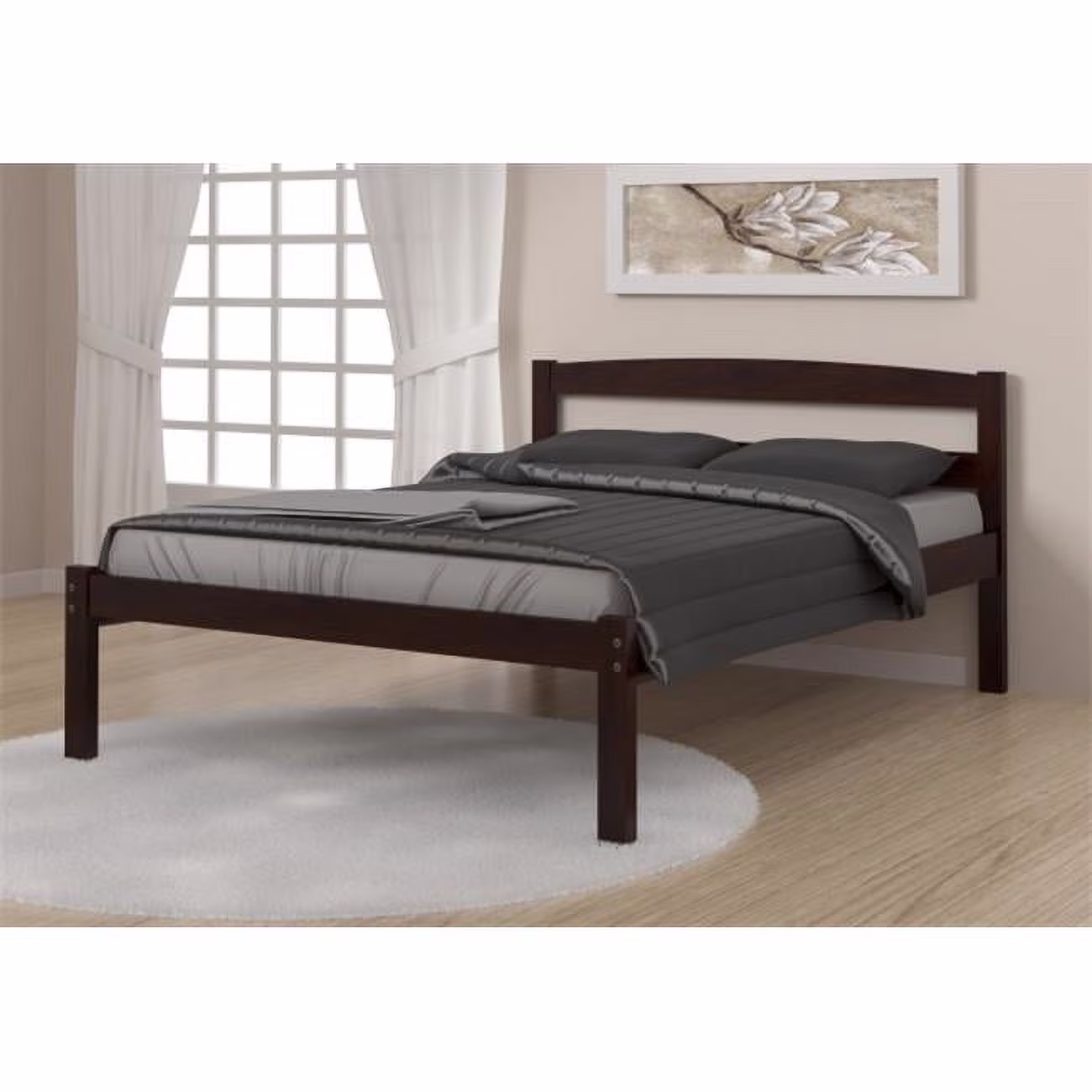 Pivot Direct PD-575FCP Full Size Econo Bed in Dark Cappuccino