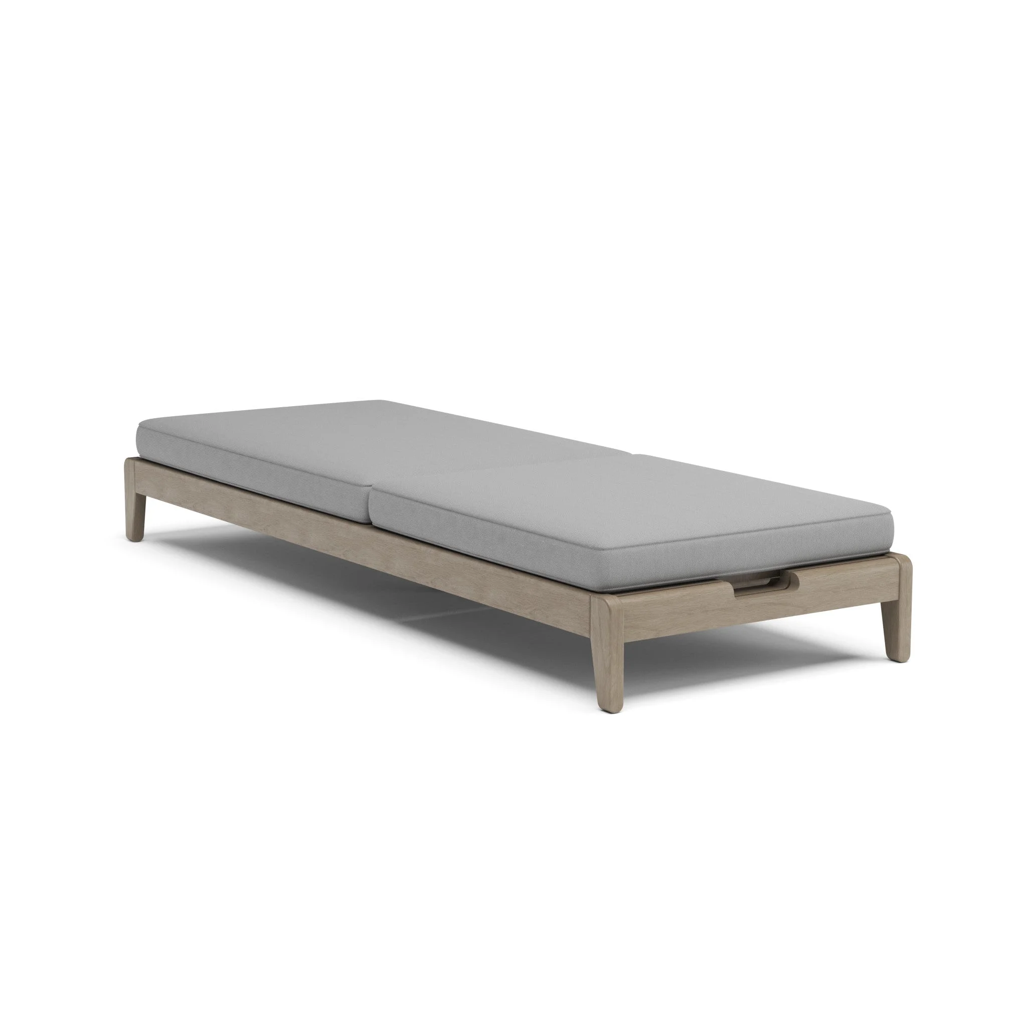 Homestyles Sustain Wood Outdoor Chaise Lounge in Gray