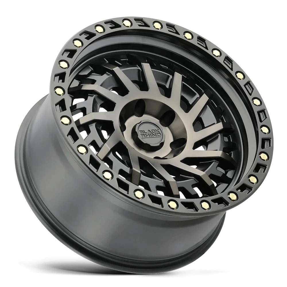 Black Rhino Shredder 20X9.5 5X150 12Et 112.1Cb Matte Black W/ Machined Dark Tint Wheel