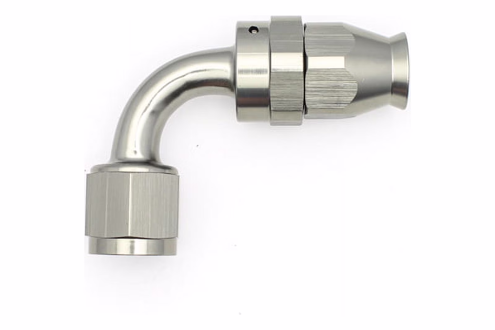 DeatschWerks 8AN Female Swivel 90-Degree Hose End PTFE (Incl. 1 Olive Insert)