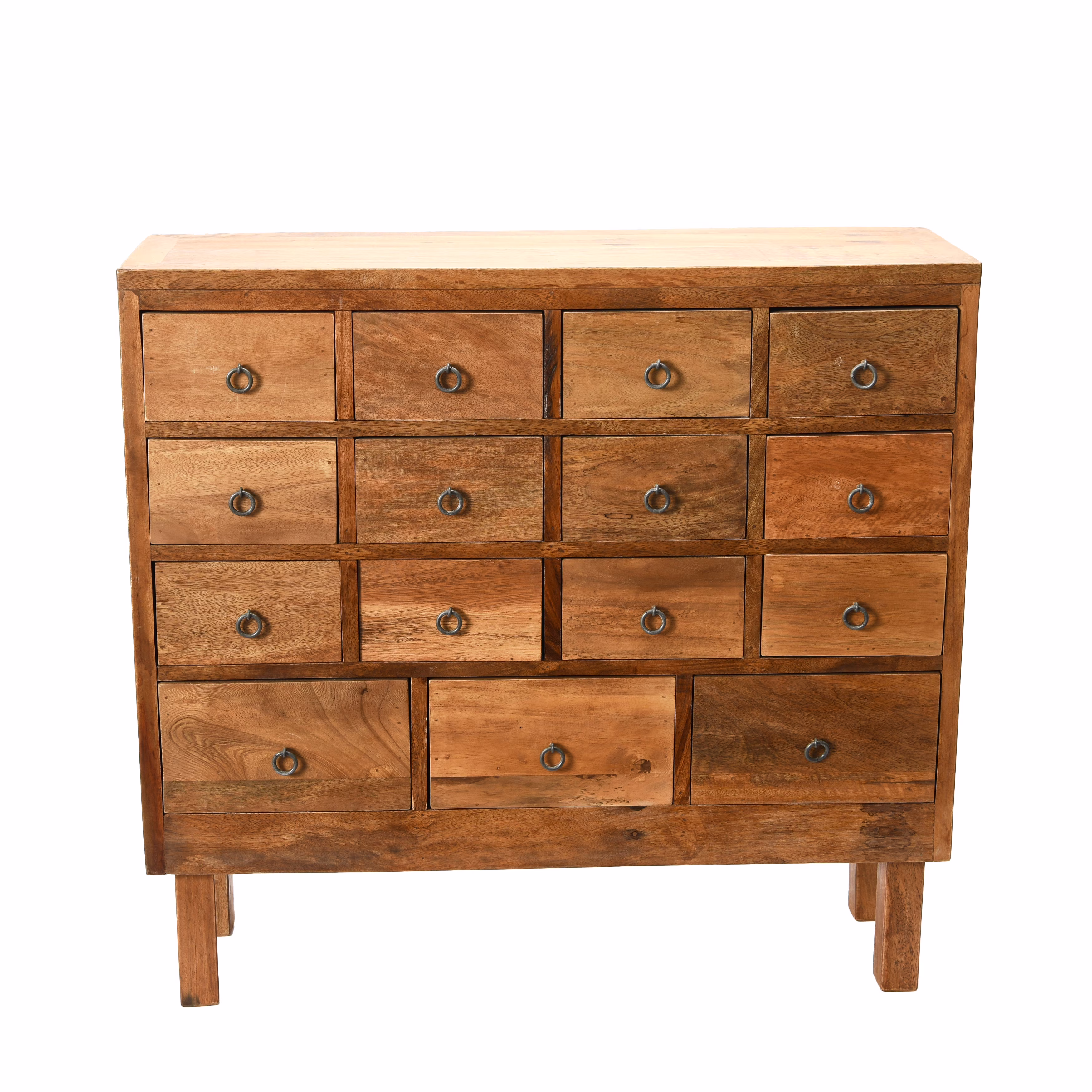 Creative Co-Op 15-Drawer Reclaimed Wood Apothecary Chest or Medicine Cabinet