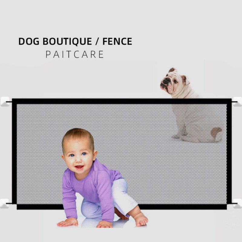 Pet Gates for Dogs Cat Gate for the House Retractable Dog Gate for Stairs, Doorways