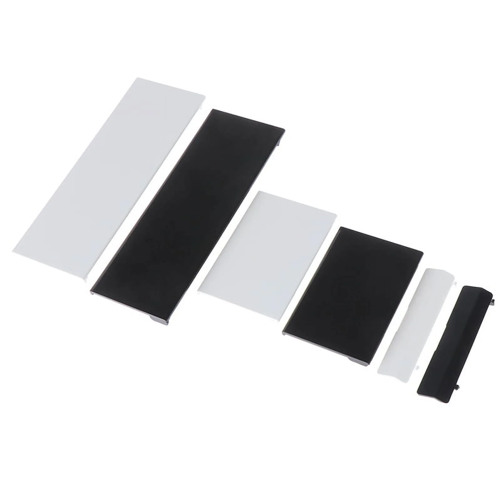 (Black) 3Pcs/set Memory card door slot cover lids replacement for Nintendo Wii Console