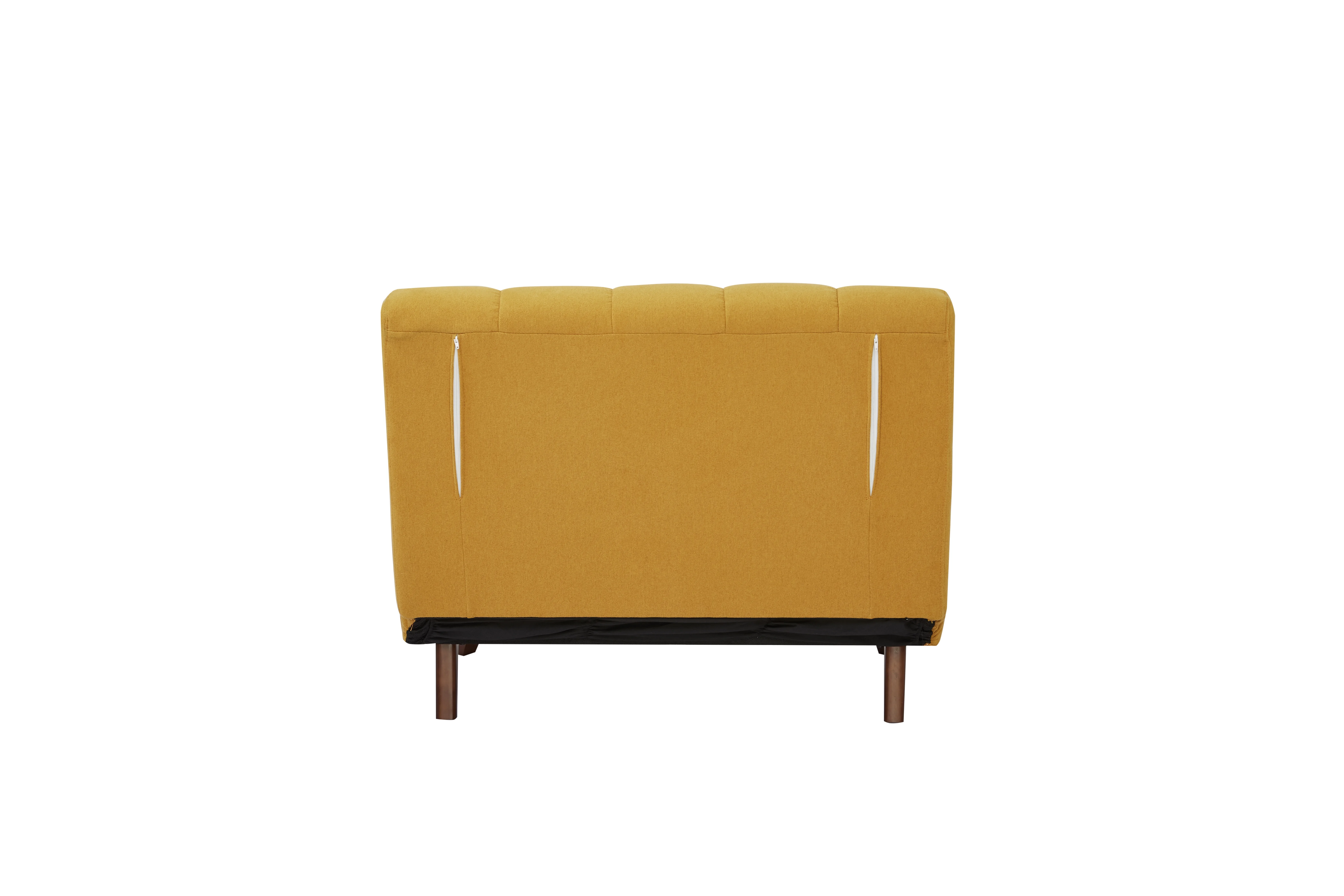 Artdeco Home Springfield Convertible Futon Chair Bed, Mustard