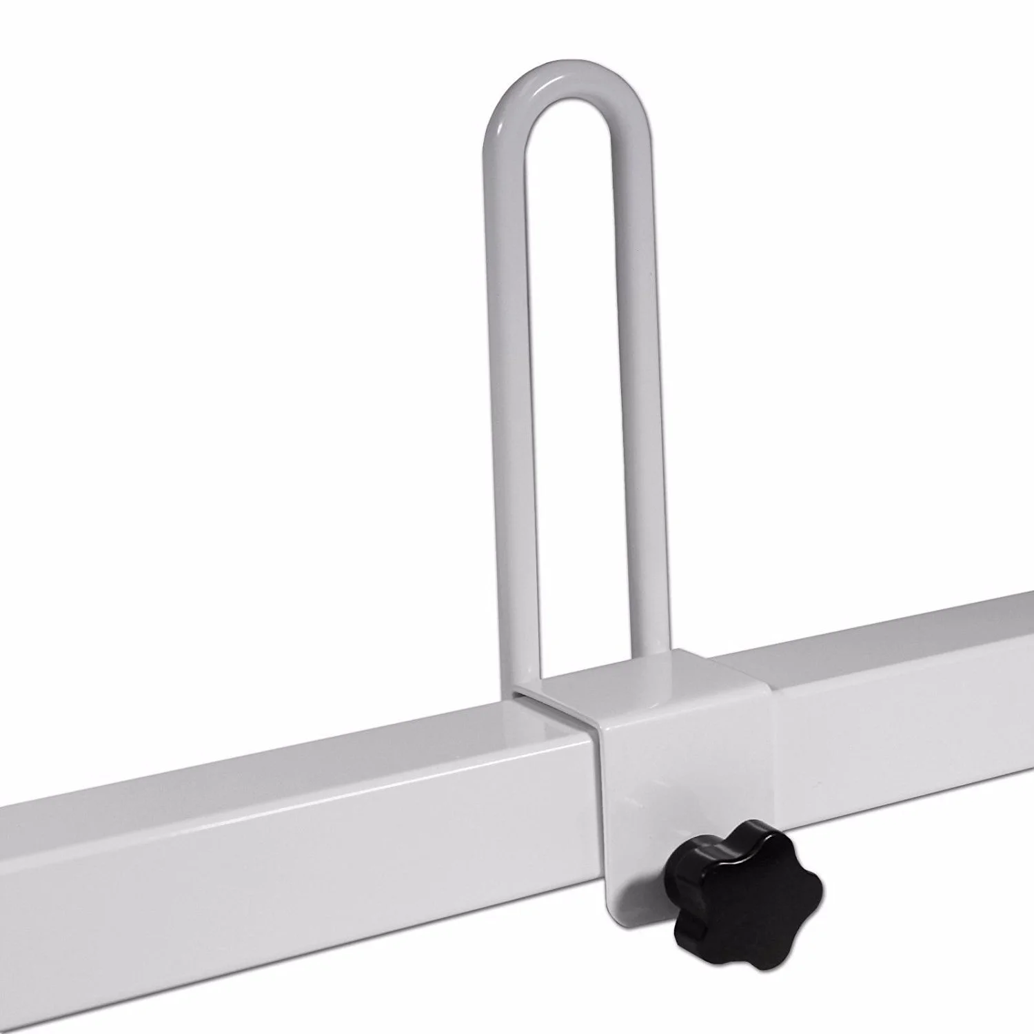 AA-Racks Steel Square Two (2) Bar Van Roof Rack With Ladder Stopper - Black (X27-BLK)