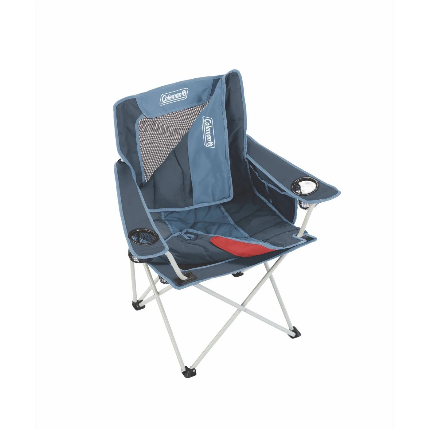 Coleman All-Season Adult Folding Camp Chair with Removable Insulated Cover, Blue