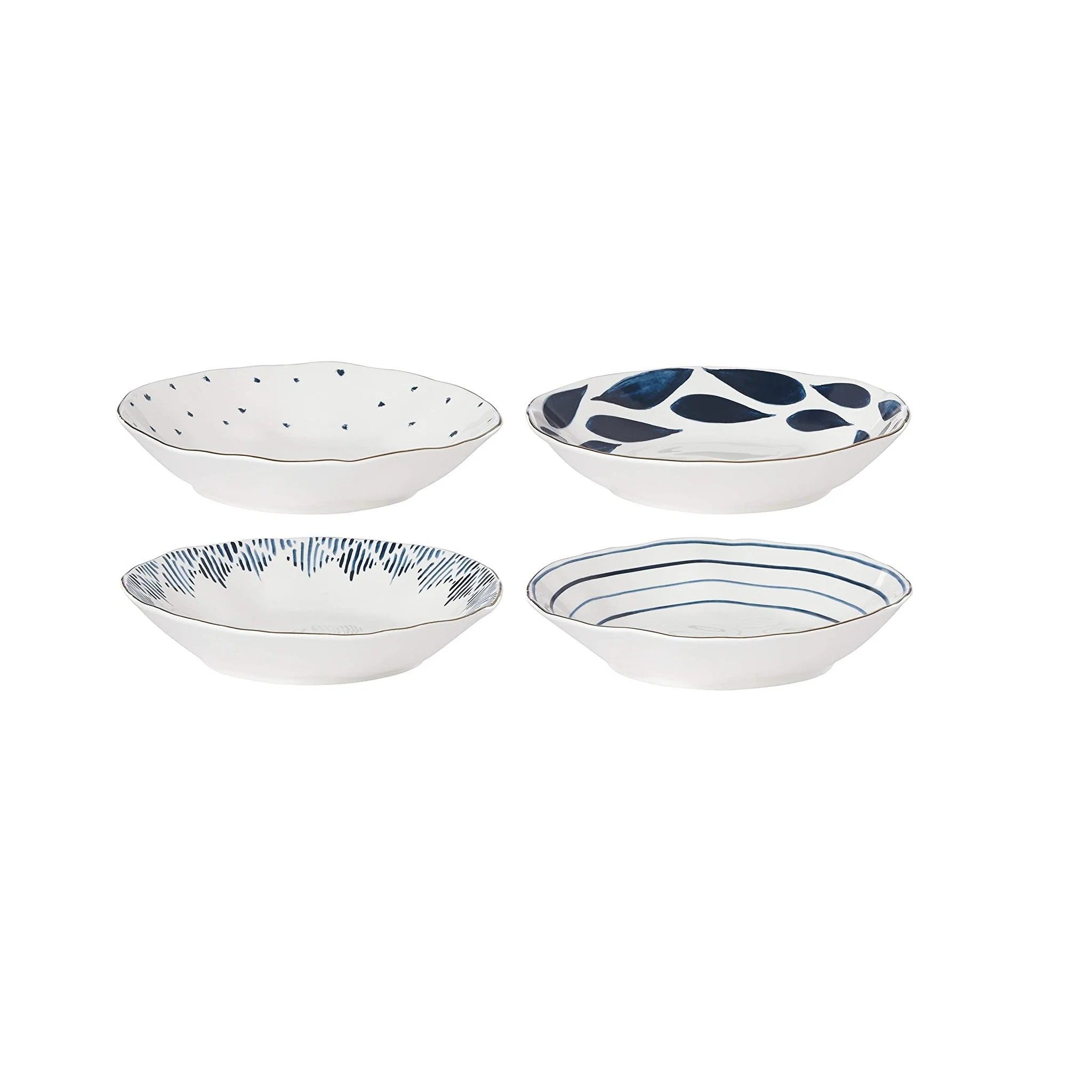 Lenox Blue Bay Pasta Bowl, Assorted Set of 4