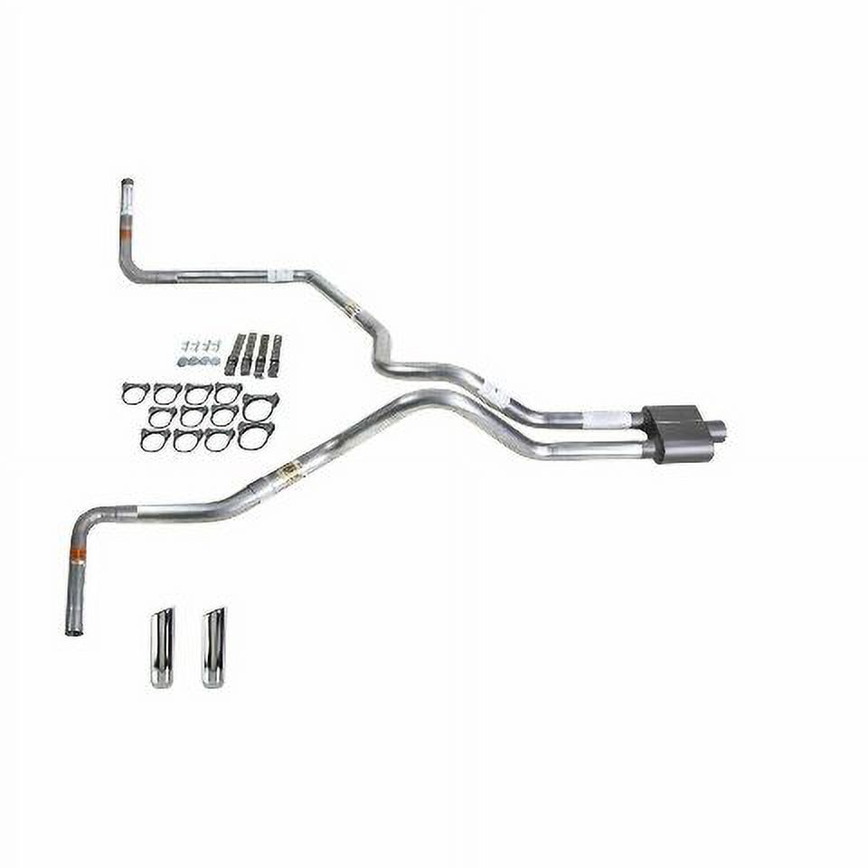 Tundra 00-07 dual exhaust 2.5 MA pipe 1 chamber muffler RW Tip Side Exit