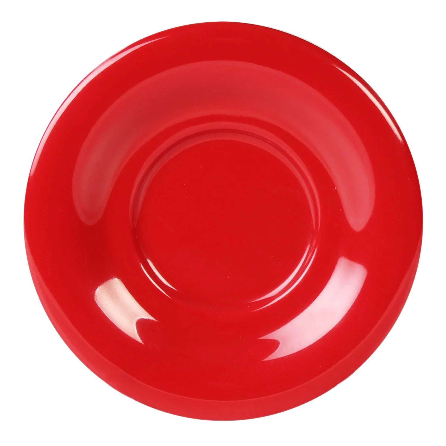 Excellante Color Pure Red melamine dinnerware collection 5.5 inch saucer
