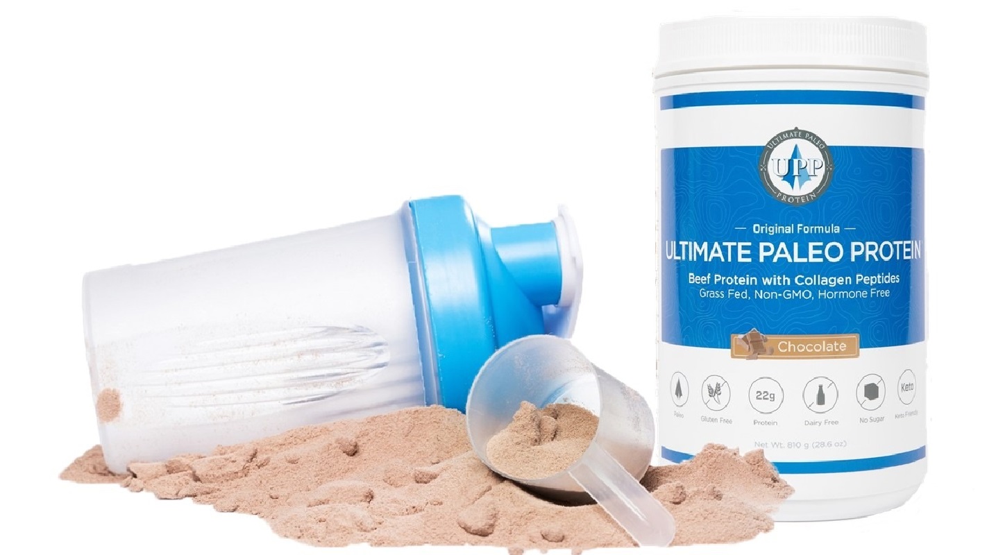 Ultimate Paleo Protein Premium Grass Fed Beef Protein - Non-GMO, Paleo & Keto Friendly, Gluten Free, Dairy Free - Chocolate 780 g (30 Servings)