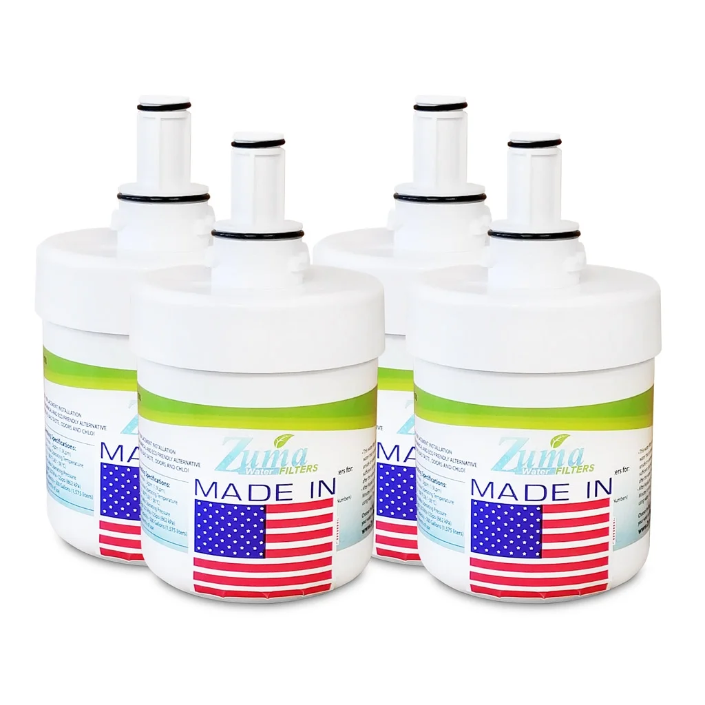 ZUMA Brand , Water and Ice Filter , Model # OPFS-RF300 , Compatible with Samsung® RS2630WW - 4 Pack - Made in U.S.A.