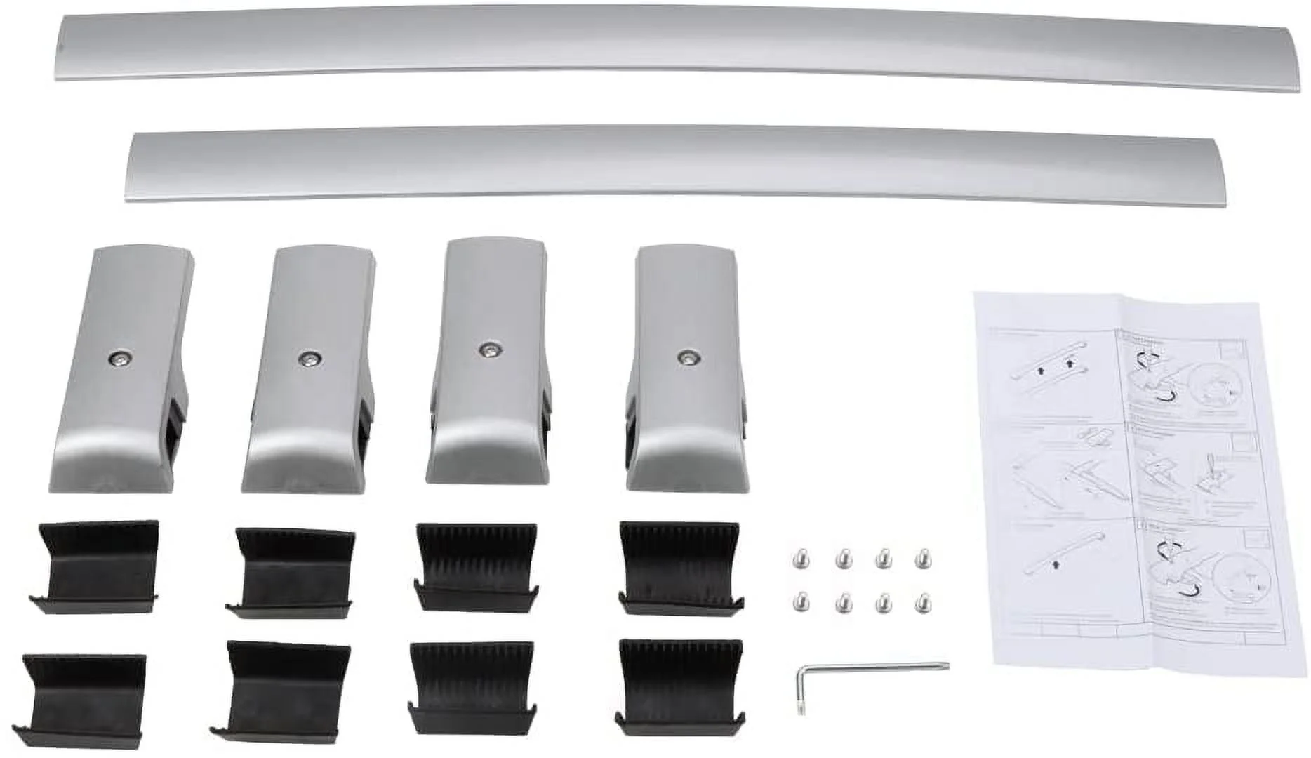 NIXFACE Roof Rack Cross Bars for Subaru XV Crosstrek 13-22 Luggage Rack with Side Rails