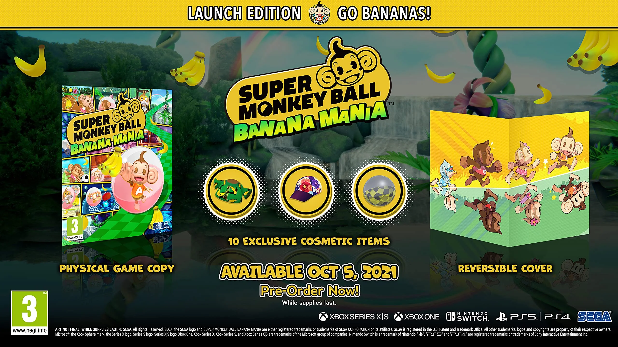 Super Monkey Ball Banana Mania: Launch Edition (Ps4)